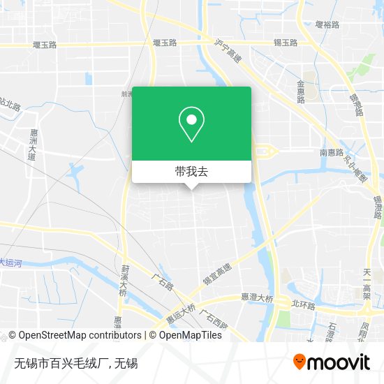 无锡市百兴毛绒厂地图
