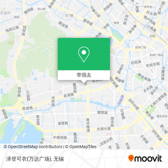 泽登可衣(万达广场)地图