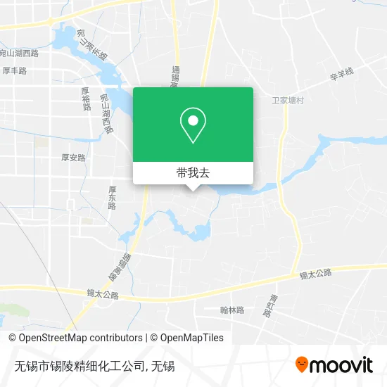 无锡市锡陵精细化工公司地图