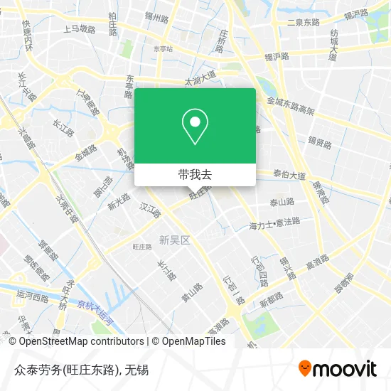 众泰劳务(旺庄东路)地图