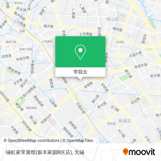 锡虹家常菜馆(叙丰家园B区店)地图