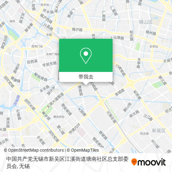 中国共产党无锡市新吴区江溪街道塘南社区总支部委员会地图