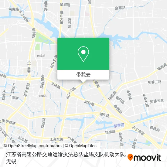江苏省高速公路交通运输执法总队盐锡支队机动大队地图