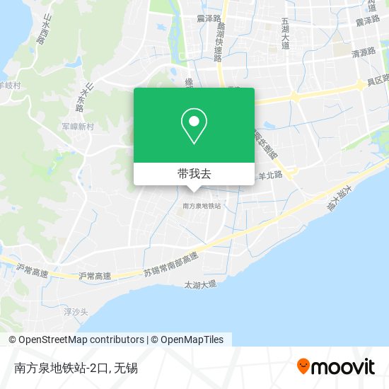 南方泉地铁站-2口地图