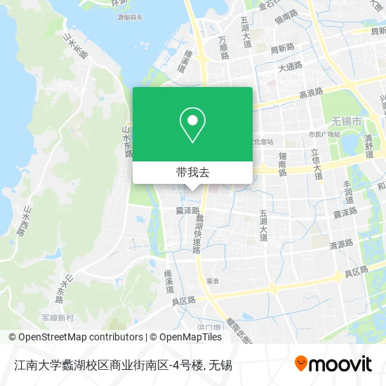 江南大学蠡湖校区商业街南区-4号楼地图
