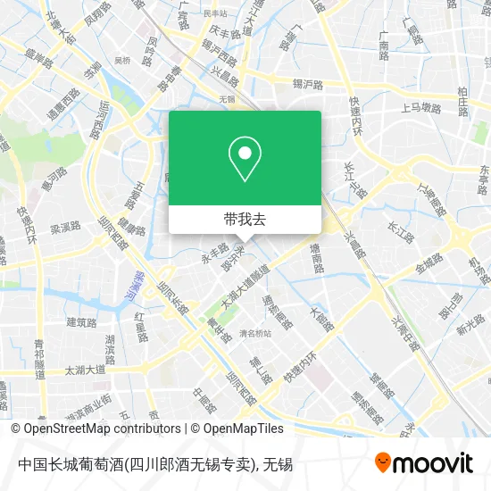 中国长城葡萄酒(四川郎酒无锡专卖)地图