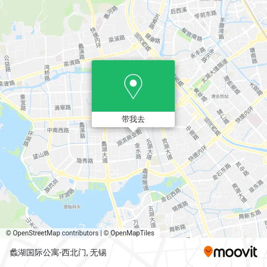 蠡湖国际公寓-西北门地图