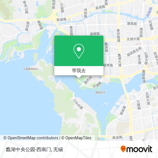 蠡湖中央公园-西南门地图