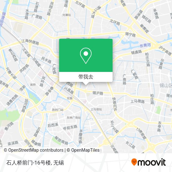 石人桥前门-16号楼地图