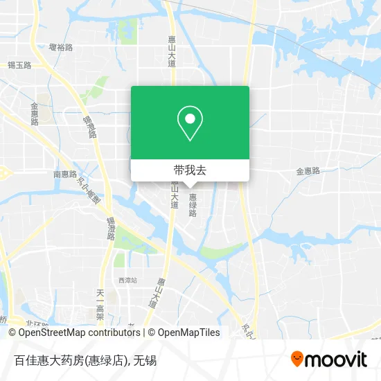 百佳惠大药房(惠绿店)地图