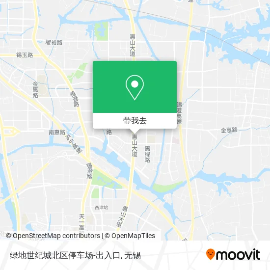 绿地世纪城北区停车场-出入口地图