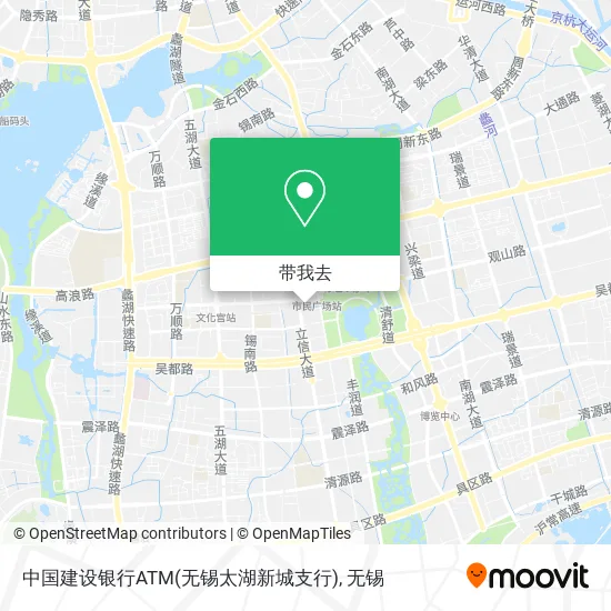 中国建设银行ATM(无锡太湖新城支行)地图