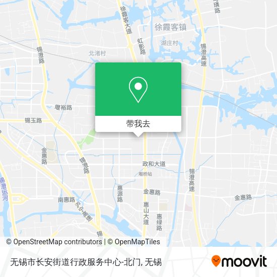 无锡市长安街道行政服务中心-北门地图