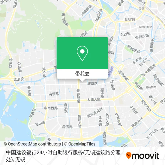 中国建设银行24小时自助银行服务(无锡建筑路分理处)地图