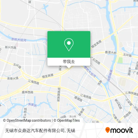 无锡市众鼎达汽车配件有限公司地图