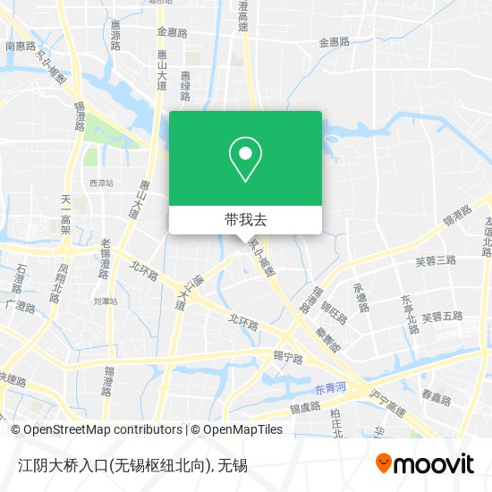 江阴大桥入口(无锡枢纽北向)地图