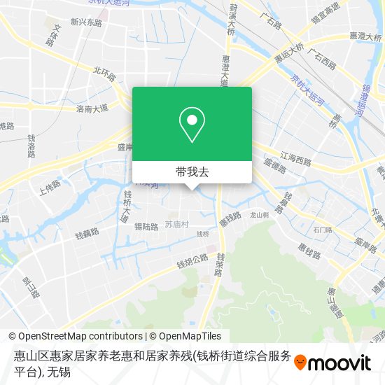 惠山区惠家居家养老惠和居家养残(钱桥街道综合服务平台)地图