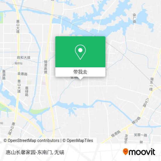 惠山长馨家园-东南门地图