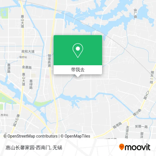 惠山长馨家园-西南门地图