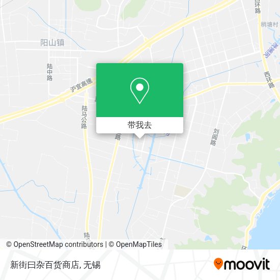 新街曰杂百货商店地图