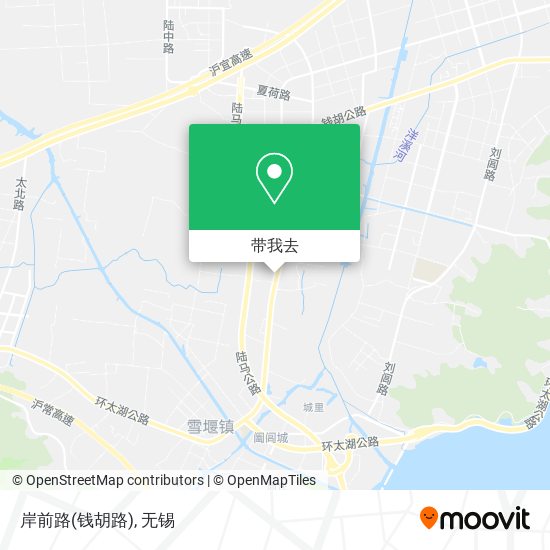 岸前路(钱胡路)地图