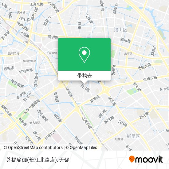 菩提瑜伽(长江北路店)地图