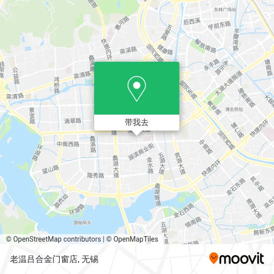 老温吕合金门窗店地图