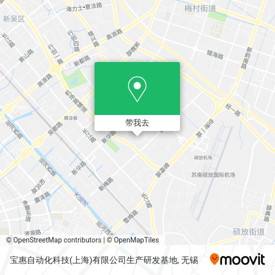 宝惠自动化科技(上海)有限公司生产研发基地地图