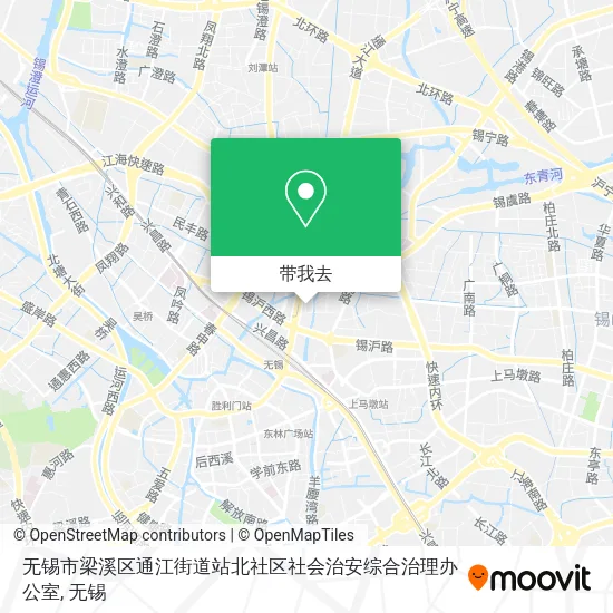 无锡市梁溪区通江街道站北社区社会治安综合治理办公室地图