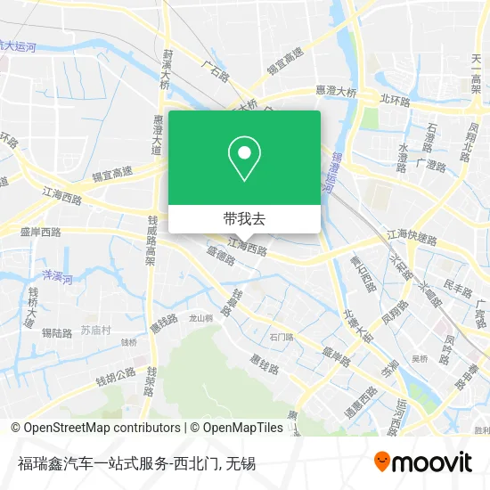 福瑞鑫汽车一站式服务-西北门地图