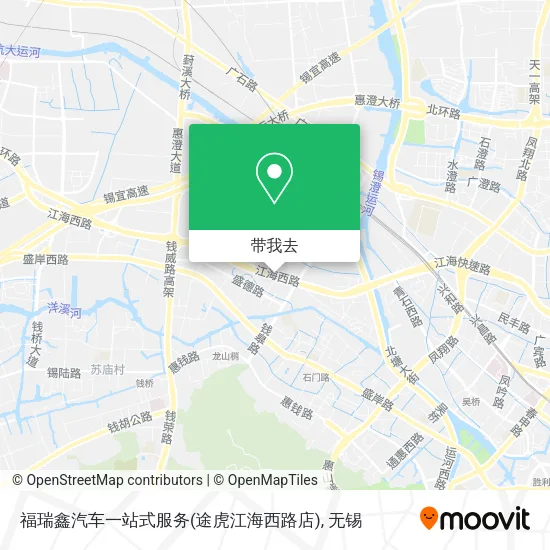 福瑞鑫汽车一站式服务(途虎江海西路店)地图