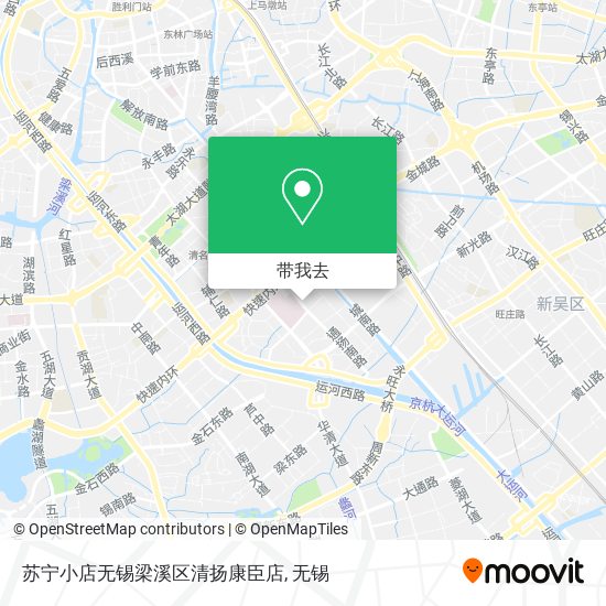 苏宁小店无锡梁溪区清扬康臣店地图