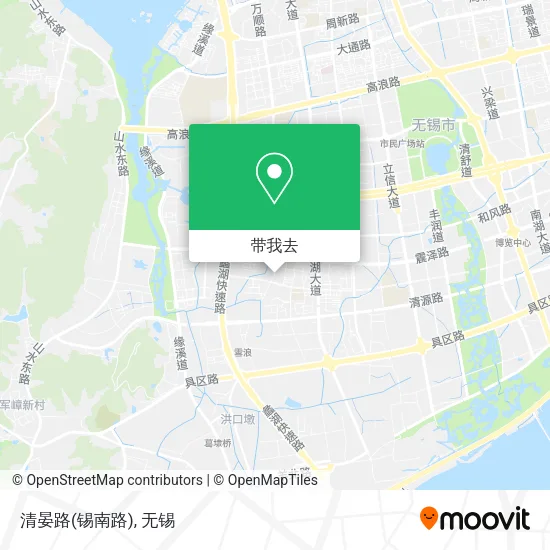 清晏路(锡南路)地图