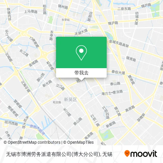 无锡市博洲劳务派遣有限公司(博大分公司)地图