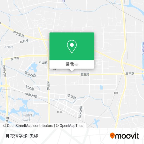 月亮湾浴场地图