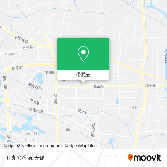月亮湾浴场地图