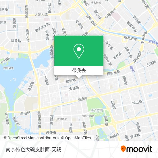 南京特色大碗皮肚面地图