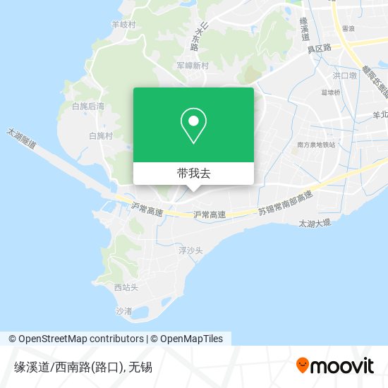缘溪道/西南路(路口)地图