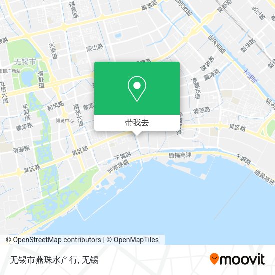 无锡市燕珠水产行地图