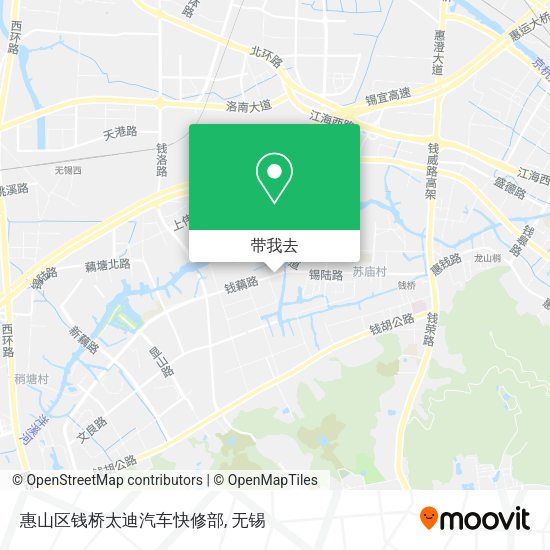 惠山区钱桥太迪汽车快修部地图