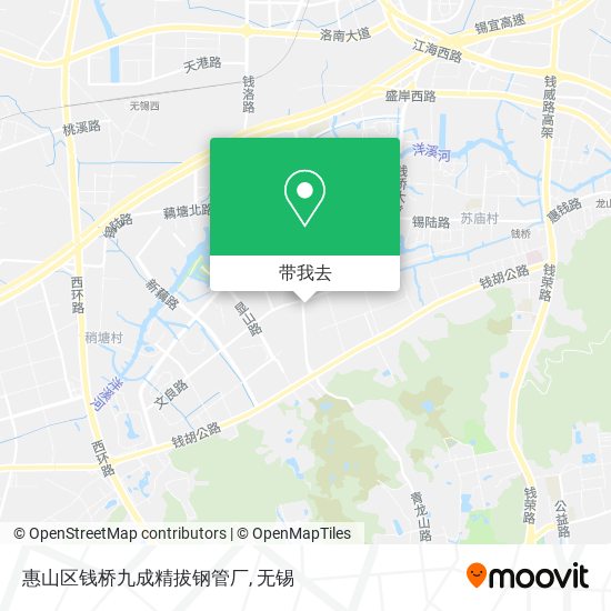 惠山区钱桥九成精拔钢管厂地图