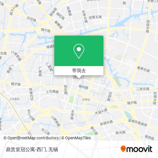 鼎赏皇冠公寓-西门地图
