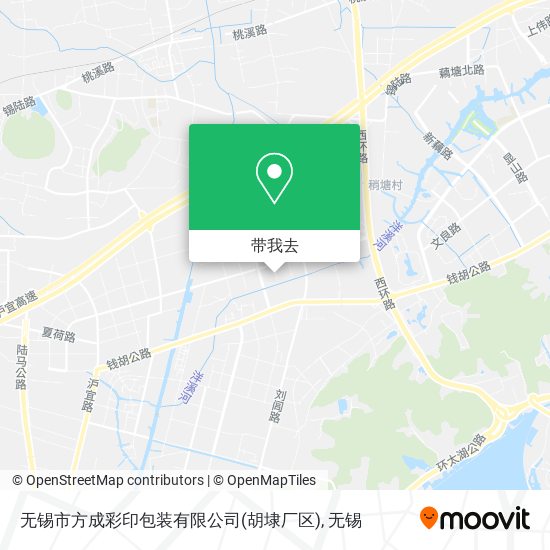 无锡市方成彩印包装有限公司(胡埭厂区)地图