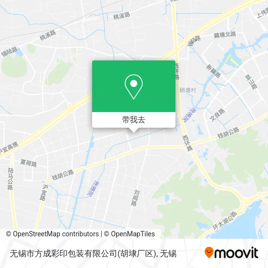 无锡市方成彩印包装有限公司(胡埭厂区)地图