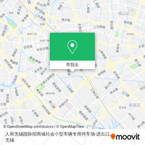 人和无锡国际招商城社会小型车辆专用停车场-进出口地图