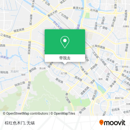 棕红色木门地图