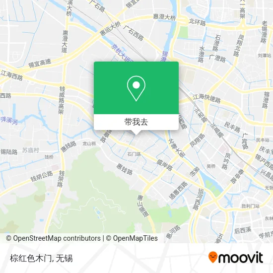 棕红色木门地图