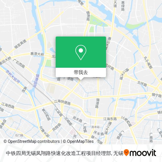 中铁四局无锡凤翔路快速化改造工程项目经理部地图