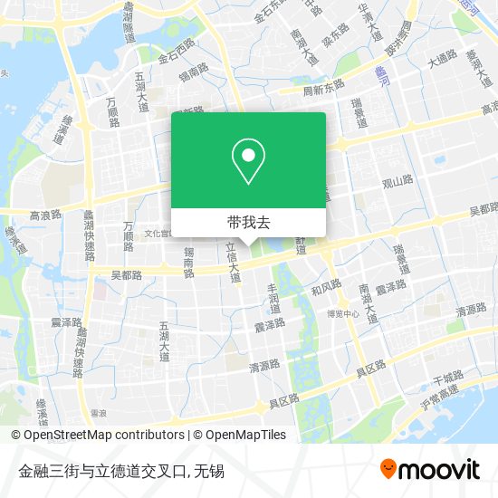 金融三街与立德道交叉口地图