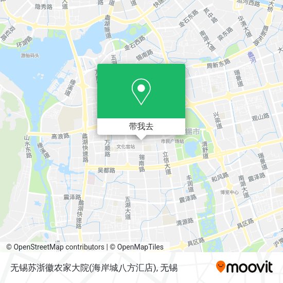 无锡苏浙徽农家大院(海岸城八方汇店)地图